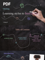 Matching Learning Styles To Instruction