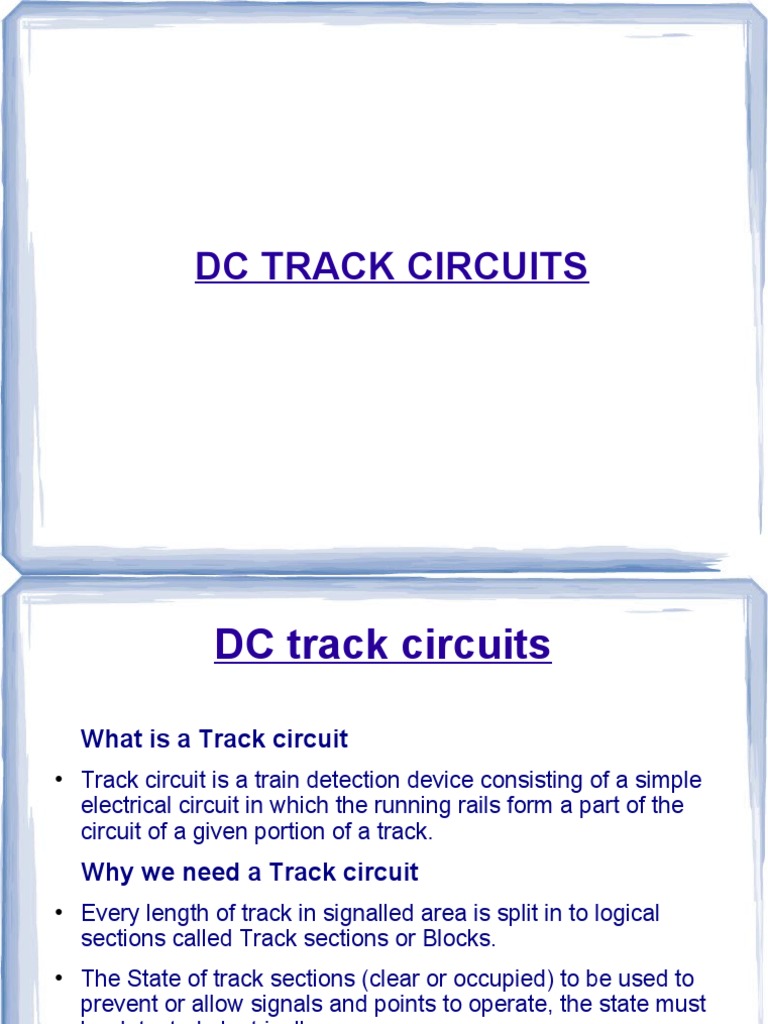 DC Track Circuit PDF Relay Direct Current