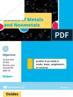 Oxides of Metals and Nonmetals: Lesson 5.3