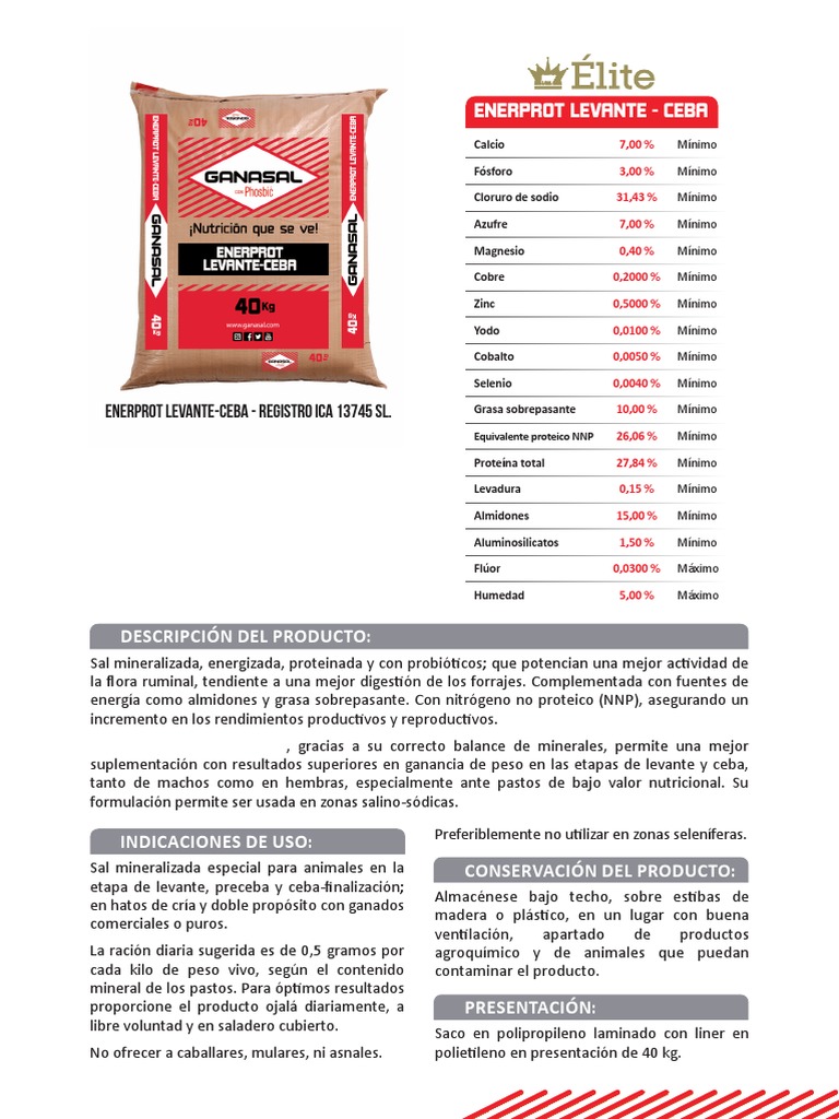 Enerprot Levante Ceba | PDF | Química | Compuestos químicos