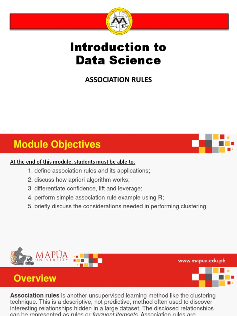Understanding Association Rules in Data Science | PDF | Data Analysis ...