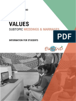 Project Scenario Values Weddings and Marriages