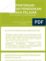 Kepentingan Falsafah Pendidikan Kepada Pelajar