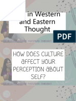 Self in Western and Eastern Thought