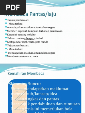 Membaca Laju Pdf