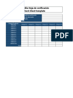 Plantilla Xls Hoja de Verificacion