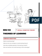 Theories of Learning EDS-103: Social Cognitive Theory
