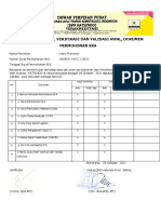 Berita Acara Hasil Verifikasi Dan Validasi Awal, Dokumen Permohonan Ska