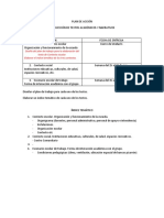 Plan de acción para elaboración de textos