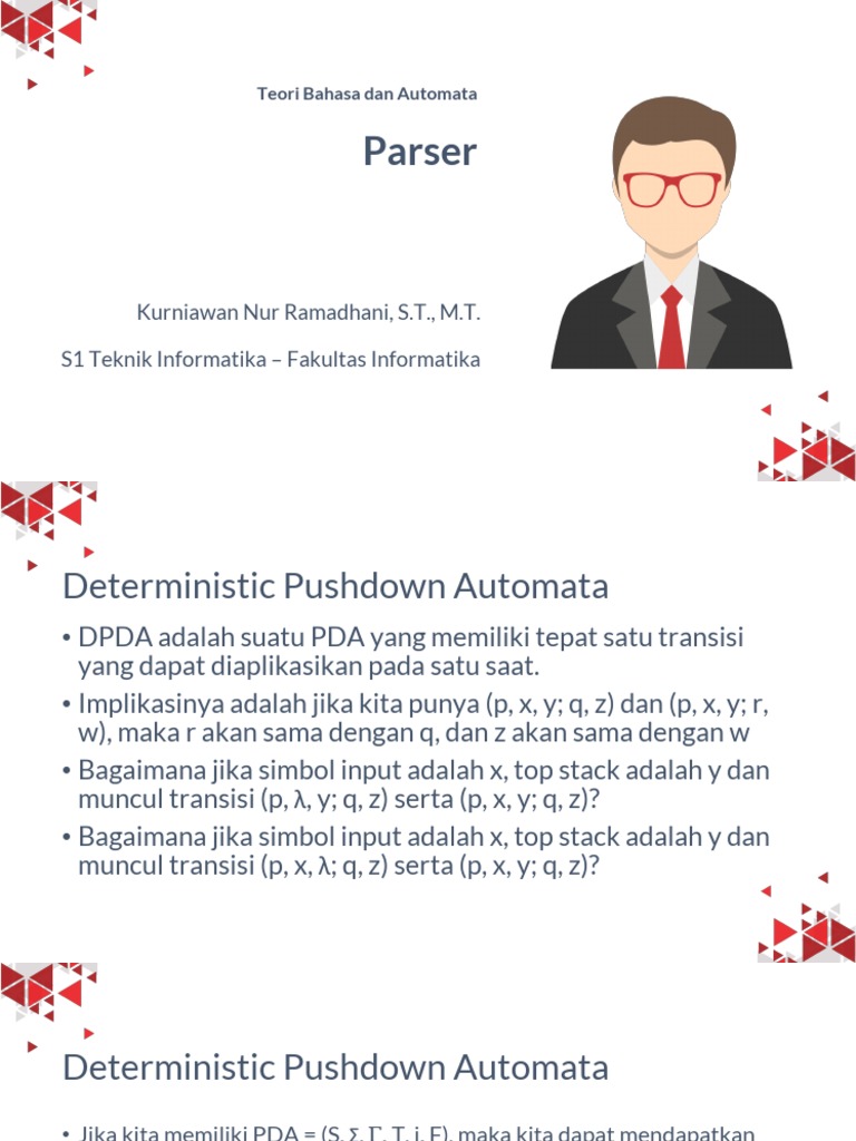 Parser dan Automata dalam Teori Bahasa | PDF