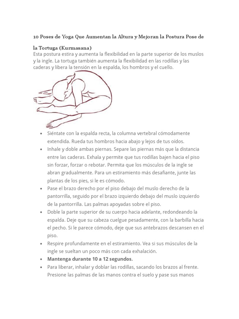 10 Posturas de Yoga para Mejorar la Postura | PDF | Hormona de ...