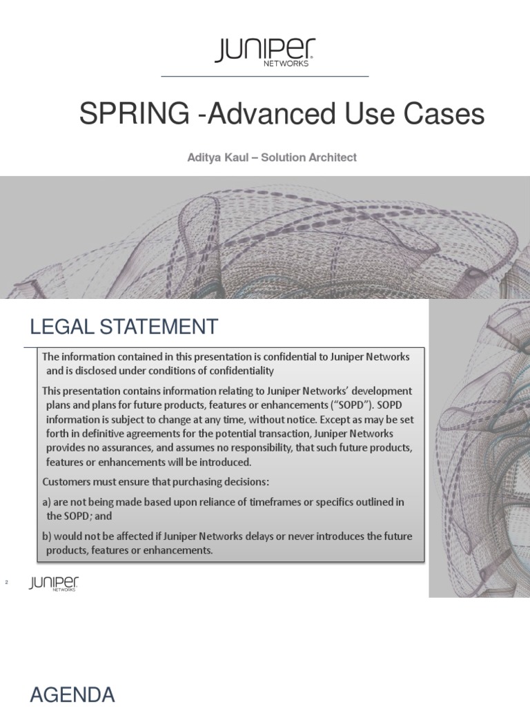 Advanced SPRING Use Cases Overview | PDF | Networking | Multiprotocol ...