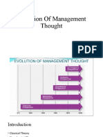 Evolution of Management Thought