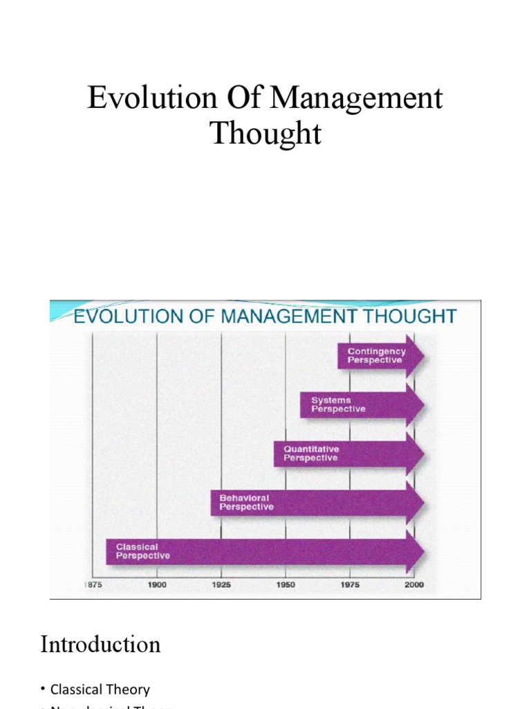 HISTORICAL DEVELOPMENT OF MANAGEMENT THOUGHT visual data 2