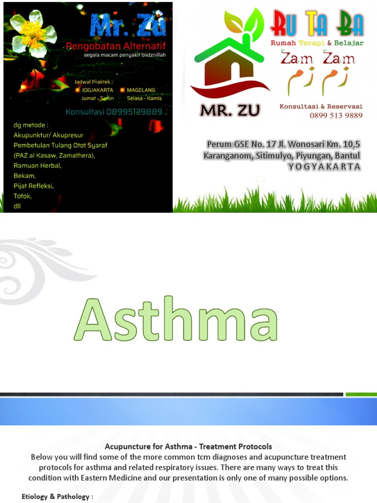 Asthma PDF Traditional Chinese Medicine Asthma