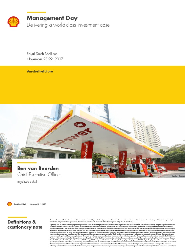 Shell 2017 Management Day Presentations | PDF | Royal Dutch Shell ...
