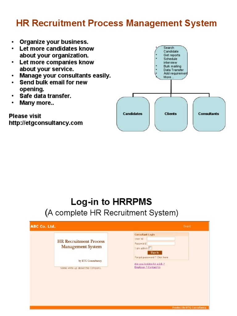 HR Recruitment Management System Overview | PDF | Consultant | Computing