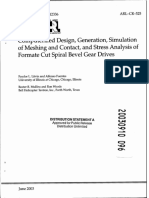 Computerized Design, Generation, Simulation of Meshing and Contact, and Stress Analysis of Formate Cut Spiral Bevel Gear Drives