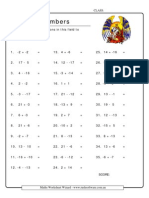 Directed Numbers: Type Additional Instructions in This Field To Explain The Worksheet