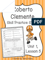 4 - Roberto Clemente (Skill Practice Sheet)