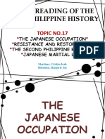 Japanese Occupation of The Philippines