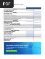 Server Maintenance Checklist Template ProjectManager FD CM