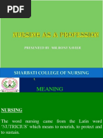 Nursing As A Profession