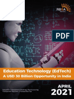 RBSA Advisors Presents Education Technology (EdTech) A USD 30 Billion Opportunity in India April2021