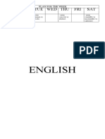 English: Sun Mon Tue Wed Thu Fri SAT