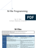 M-File Programming: by J.S. Park Incheon National University