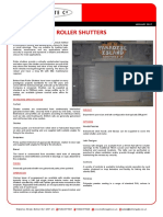 Roller Shutters: Data Sheet 3-1 JANUARY 2017