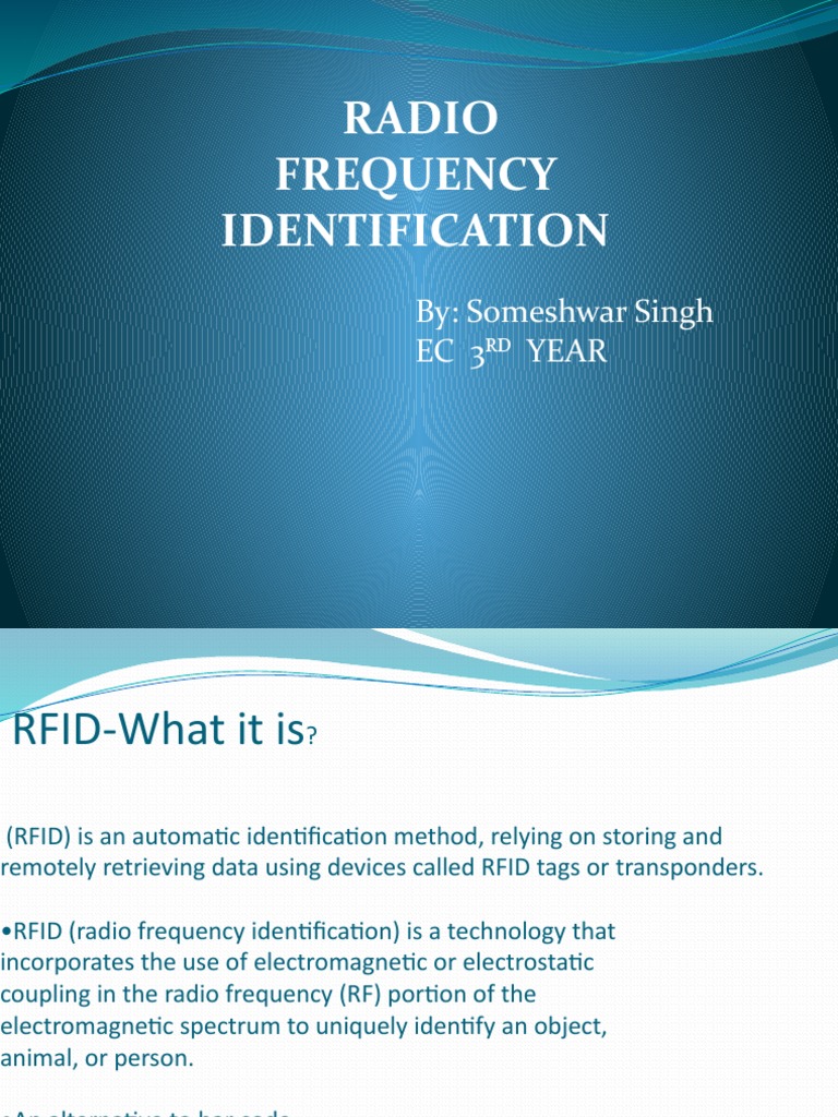 Understanding RFID Technology and Uses | PDF | Business | Technology ...