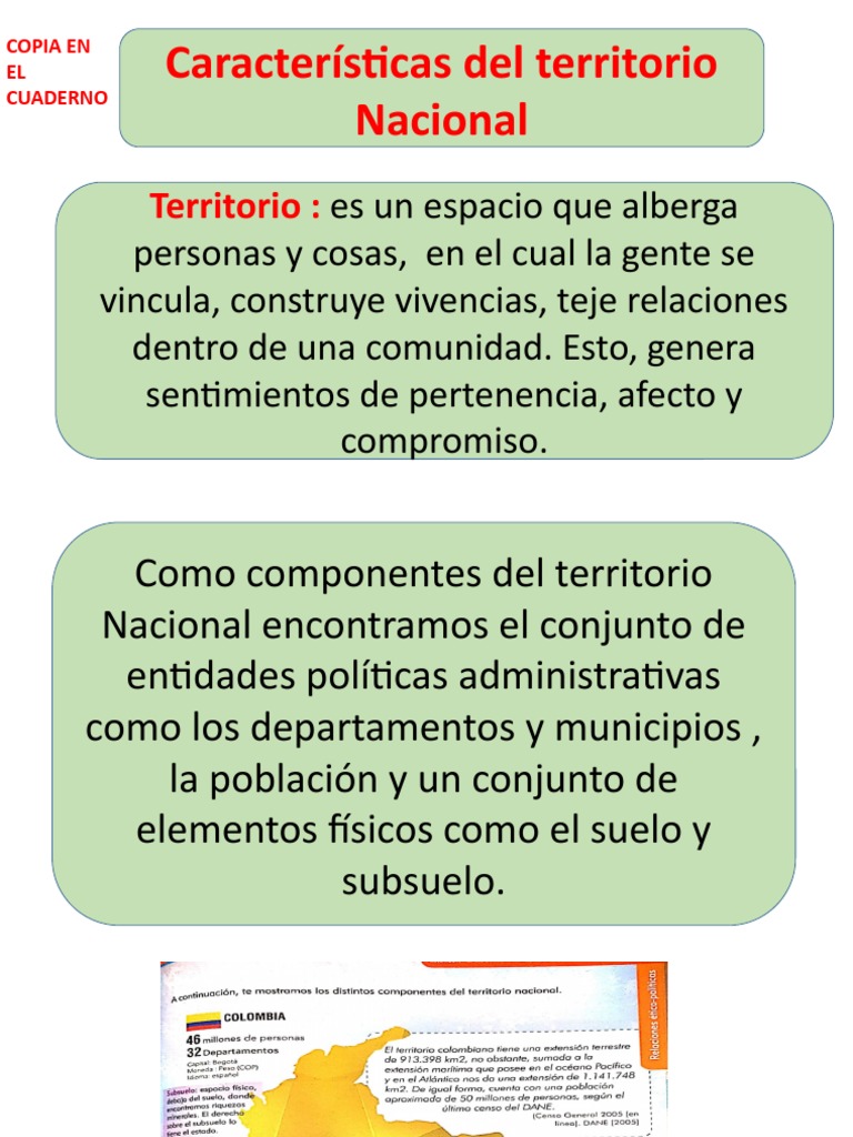 Características del Territorio Nacional | PDF