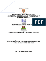 POLITICA PUBLICA DE CONVIVENCIA Y FAMILIA