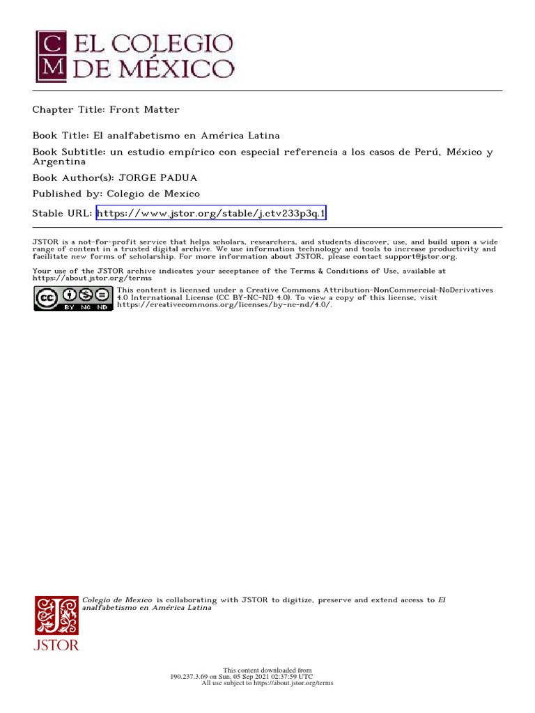 Analfabetismo En Adultos Pdf Information Science Computing