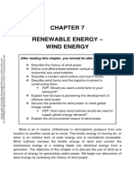 Renewable Energy - Wind Energy: After Reading This Chapter, You Should Be Able To