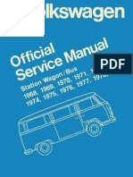 VW Official Service Manual Station Wagon Bus t2 1968-1979