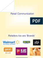 Retail Communication Program Objectives and Elements