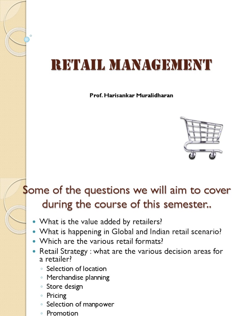 Retail Management Strategies and Trends | PDF | Retail | Behavior