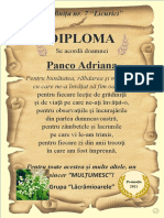 Diploma: Panco Adriana