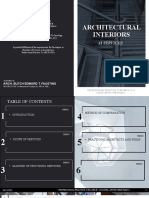 ProPrac Report - Architectural Interiors