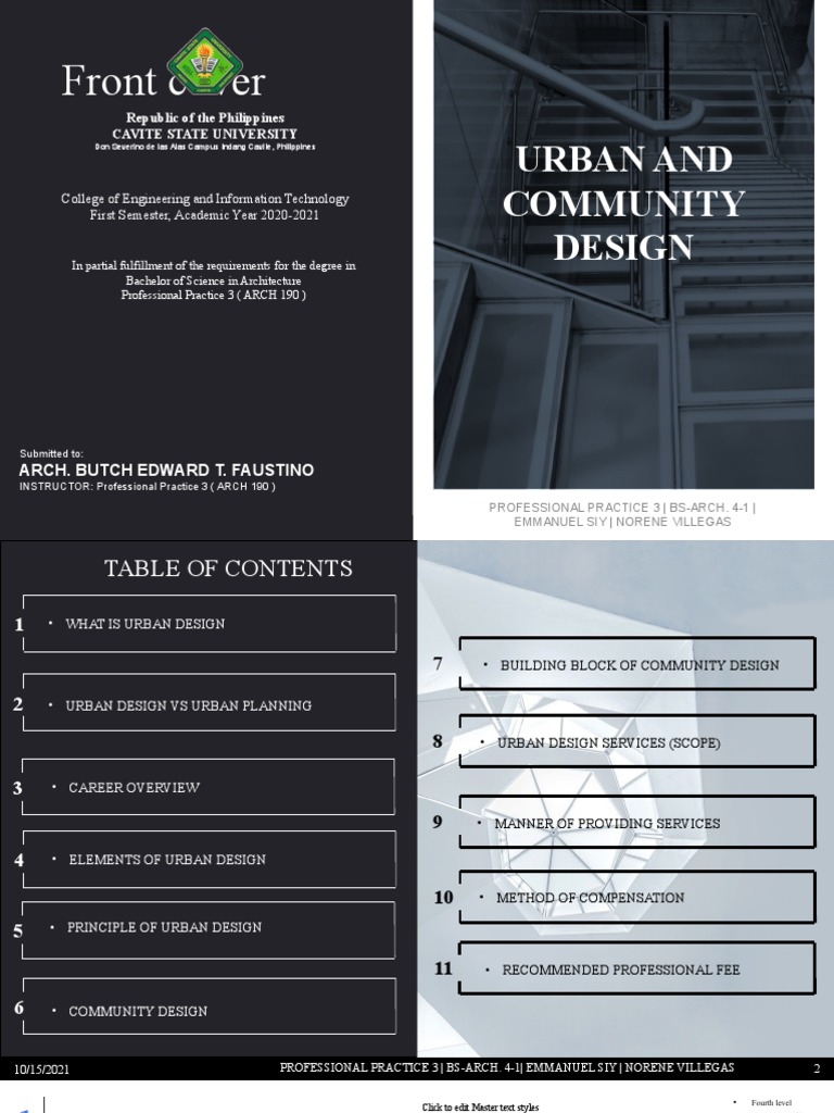 Urban and Community Design Overview | PDF | Environmental Impact ...