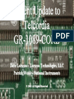 Recent Update To Telcordia GR - 1089 - Core