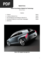 Hybrid Cars: Critical Case Study of Hybrid Car Technology
