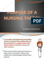 Purpose of A Nursing Theory