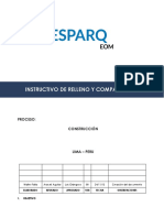 CON 003-SU-I01 Instructivo de Relleno y Compactación v00