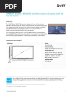 SMART Board® MX065-V2 Interactive Display With Iq: Specifications