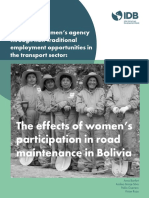 The Effects of Women's Participation in Road Maintenance in Bolivia