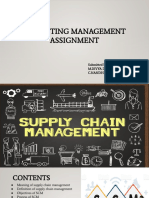 Marketing Management Assignment: Submitted by M.Divya Darshini 20come014 C.Nandhini Devi 20come031