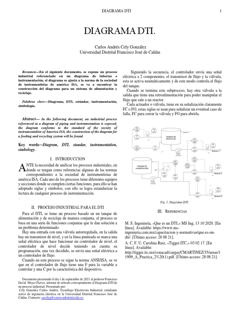 Diagrama DTI | PDF | Ingenieria Eléctrica | Ingeniería Informática